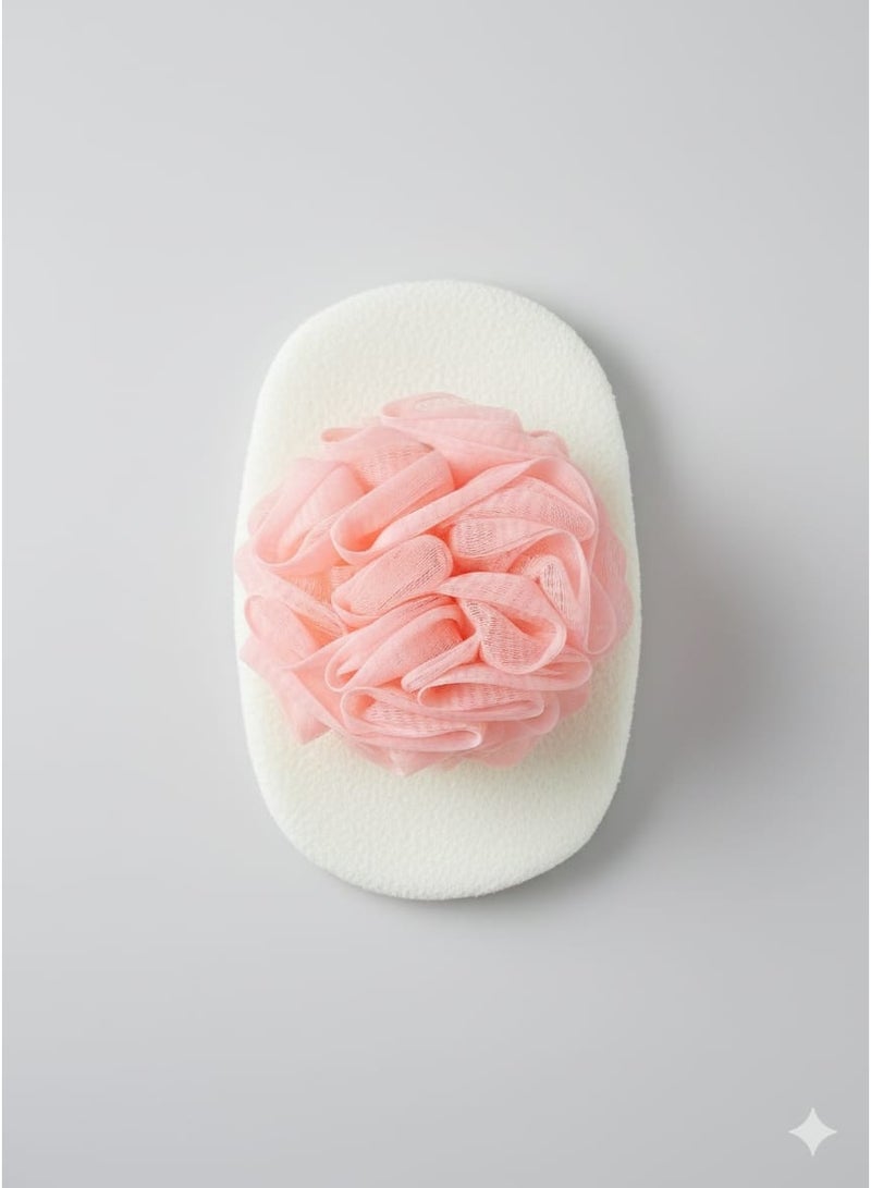 3-Piece Bath Shower Loofah Set with Soft Exfoliating Gloves – Body Scrubber Bath Towel Pack – Blue, Pink & Green - Image 4